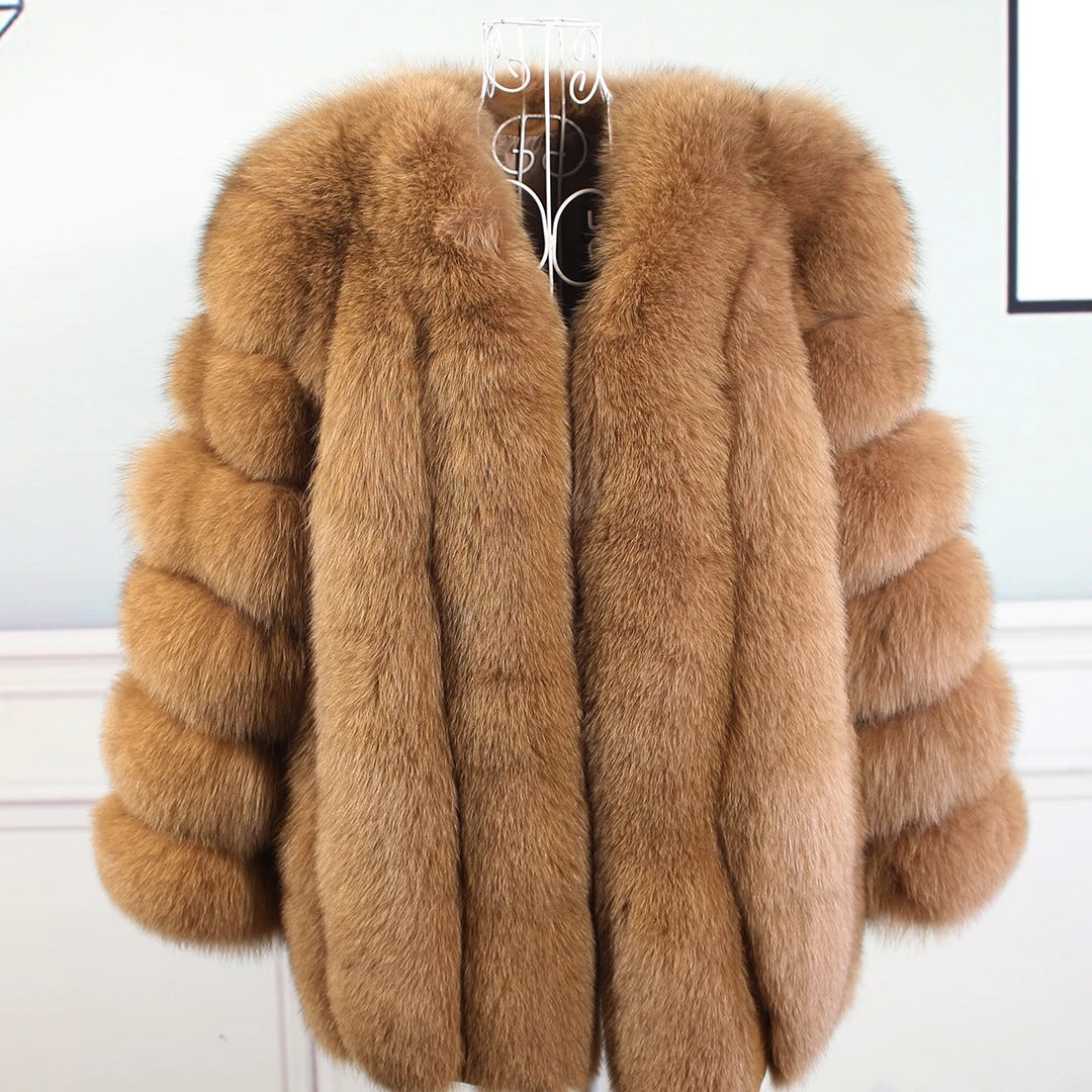 Real Fox Fur Coat