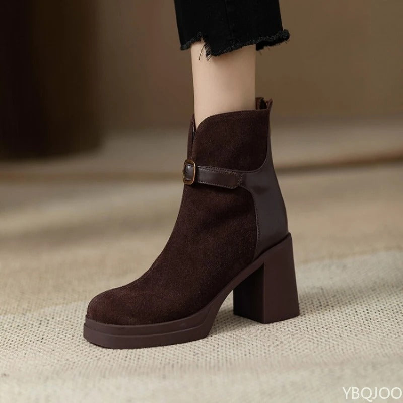 Thick-Sole Heel Boots