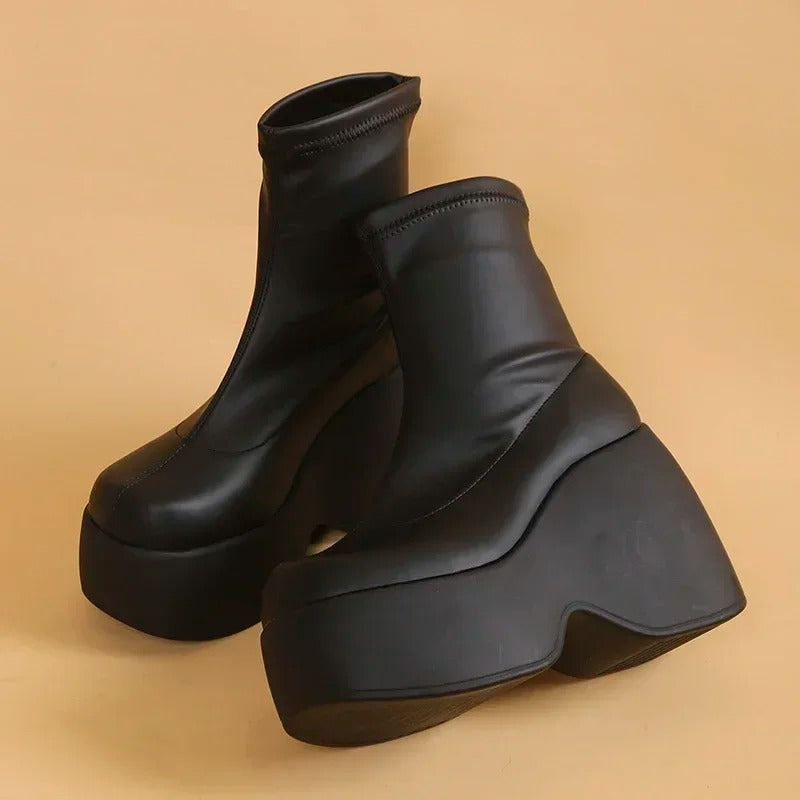 Gothic Chunky Platform Boots