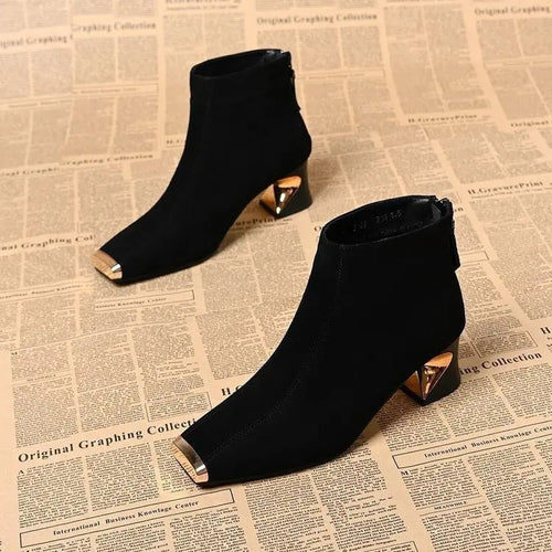 Retro Square-Toe Shoes