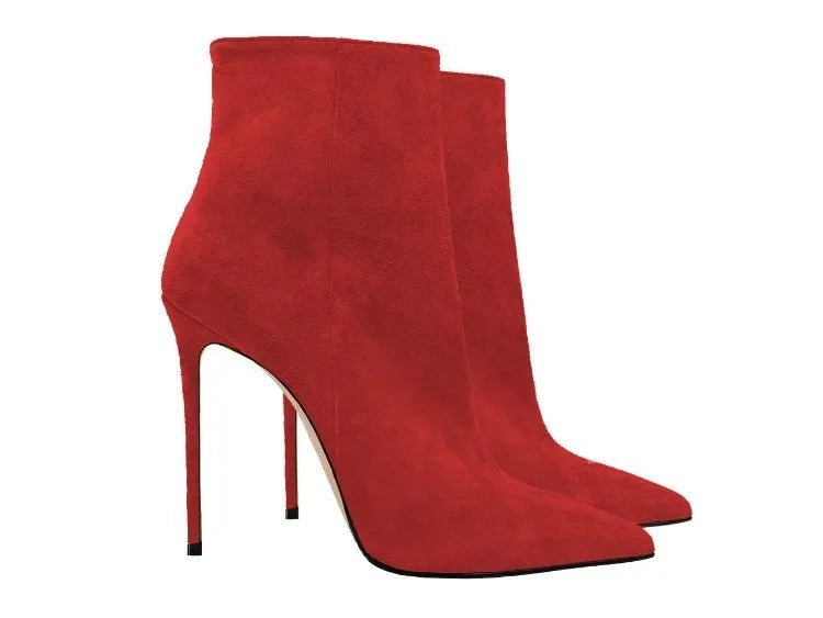 Suede Stiletto Boots