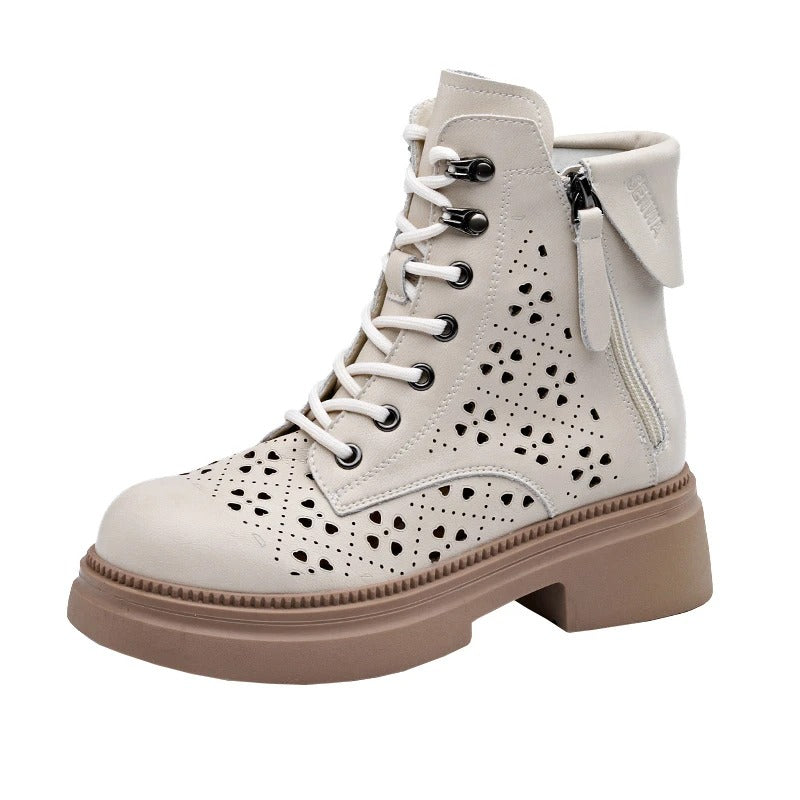 Brown Leather Ankle Boots