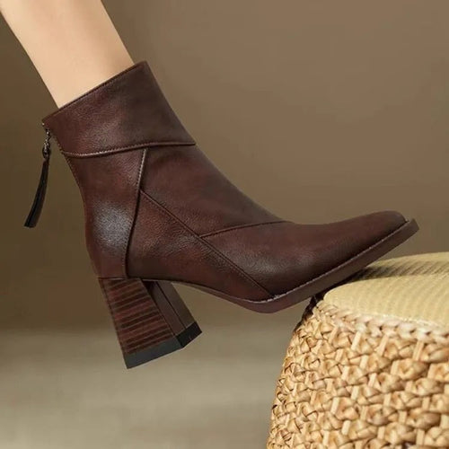 Luxury Leather Ankle Boots